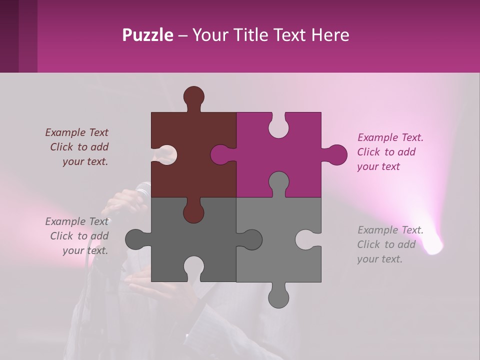 Peaceful Caucasian Family PowerPoint Template