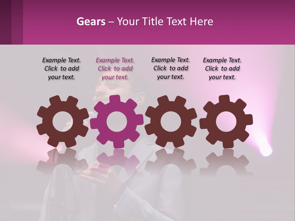 Peaceful Caucasian Family PowerPoint Template