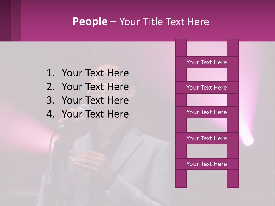 Peaceful Caucasian Family PowerPoint Template