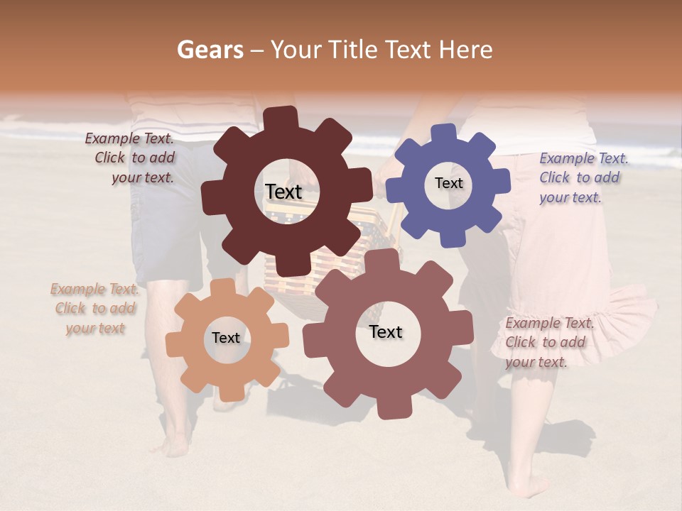 Water Senior Sunrise PowerPoint Template