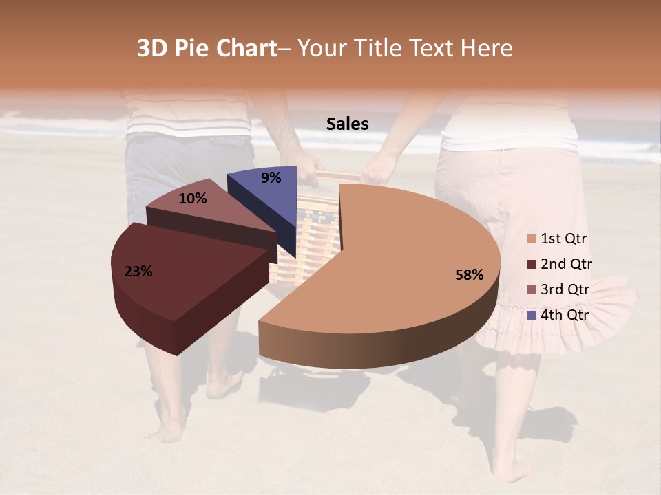 Water Senior Sunrise PowerPoint Template