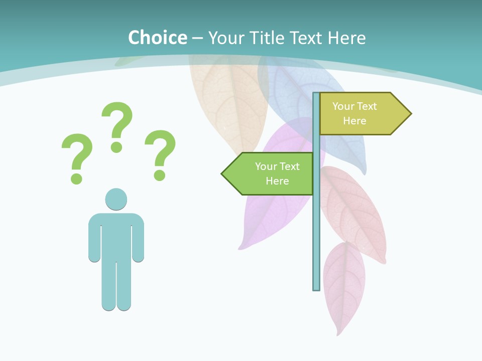 Woman Beach Calm PowerPoint Template