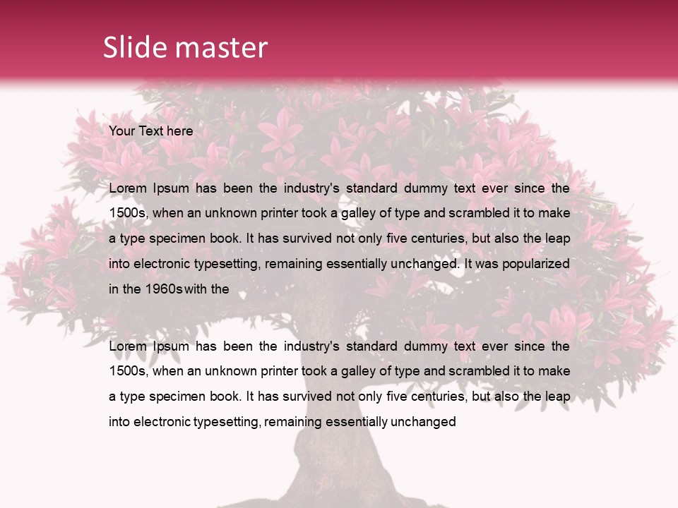 Portrait Elderly Calm PowerPoint Template