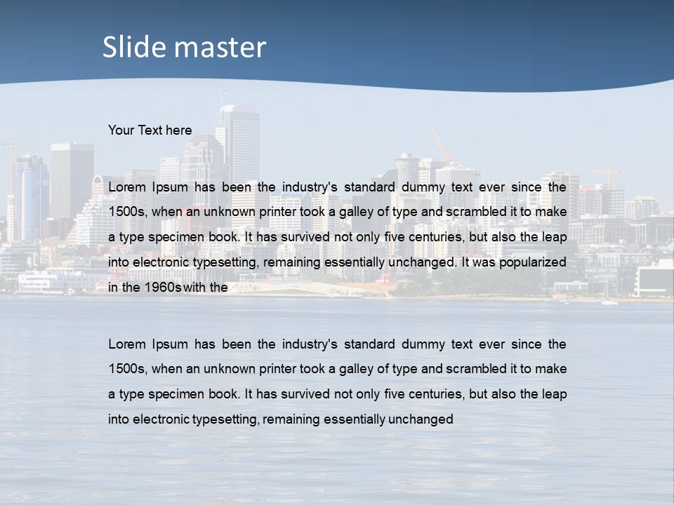 Older Ocean Mother PowerPoint Template