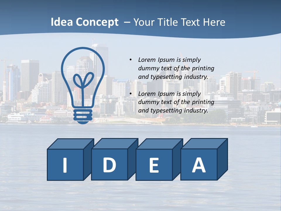 Older Ocean Mother PowerPoint Template