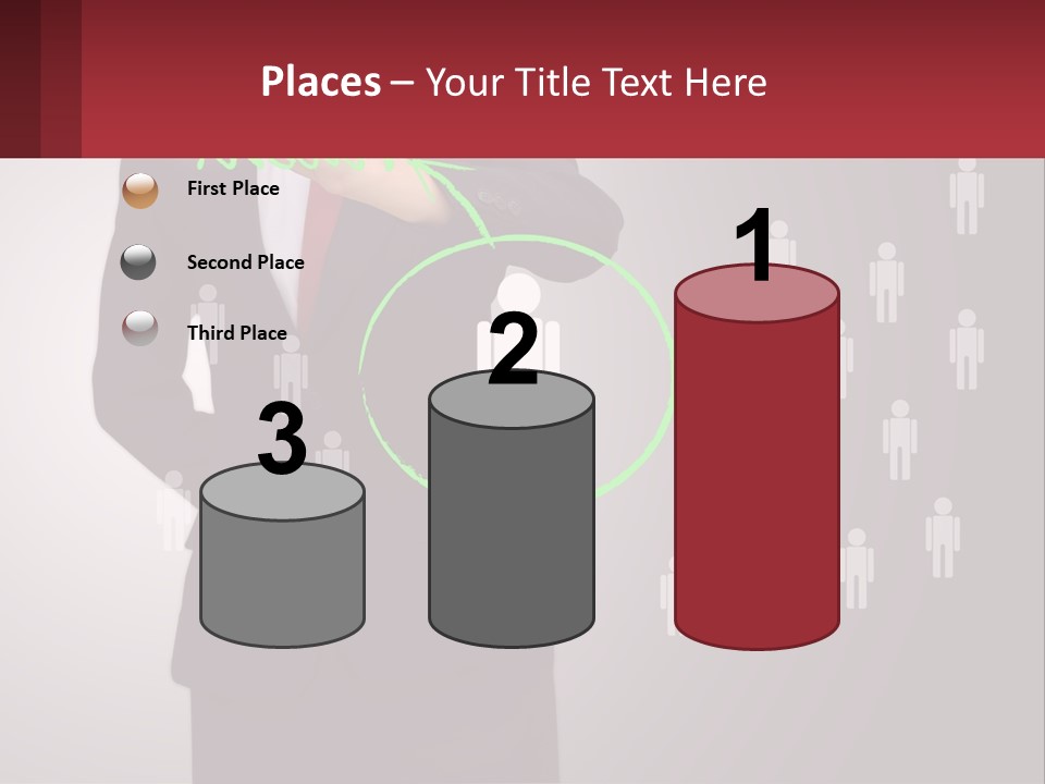 Single Woman Older PowerPoint Template