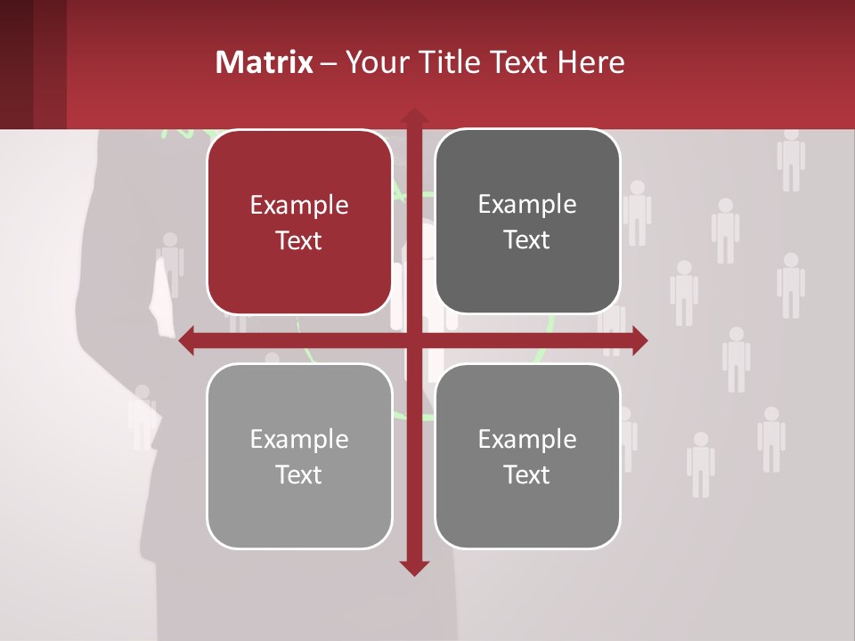 Single Woman Older PowerPoint Template