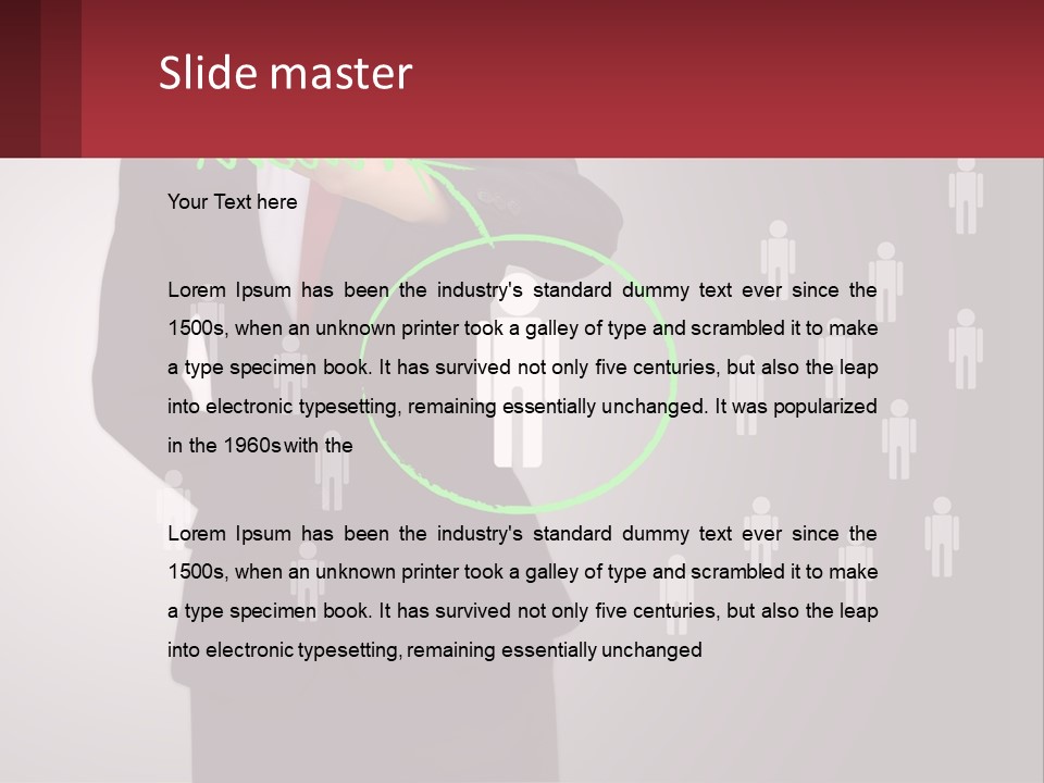 Single Woman Older PowerPoint Template