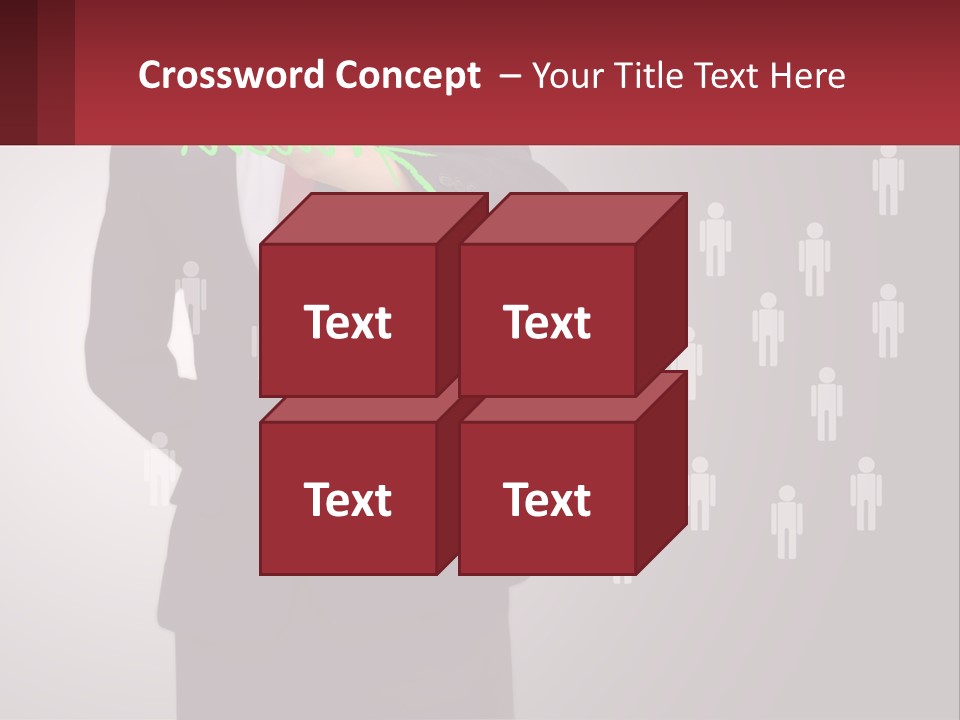 Single Woman Older PowerPoint Template