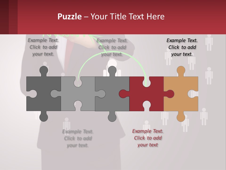 Single Woman Older PowerPoint Template