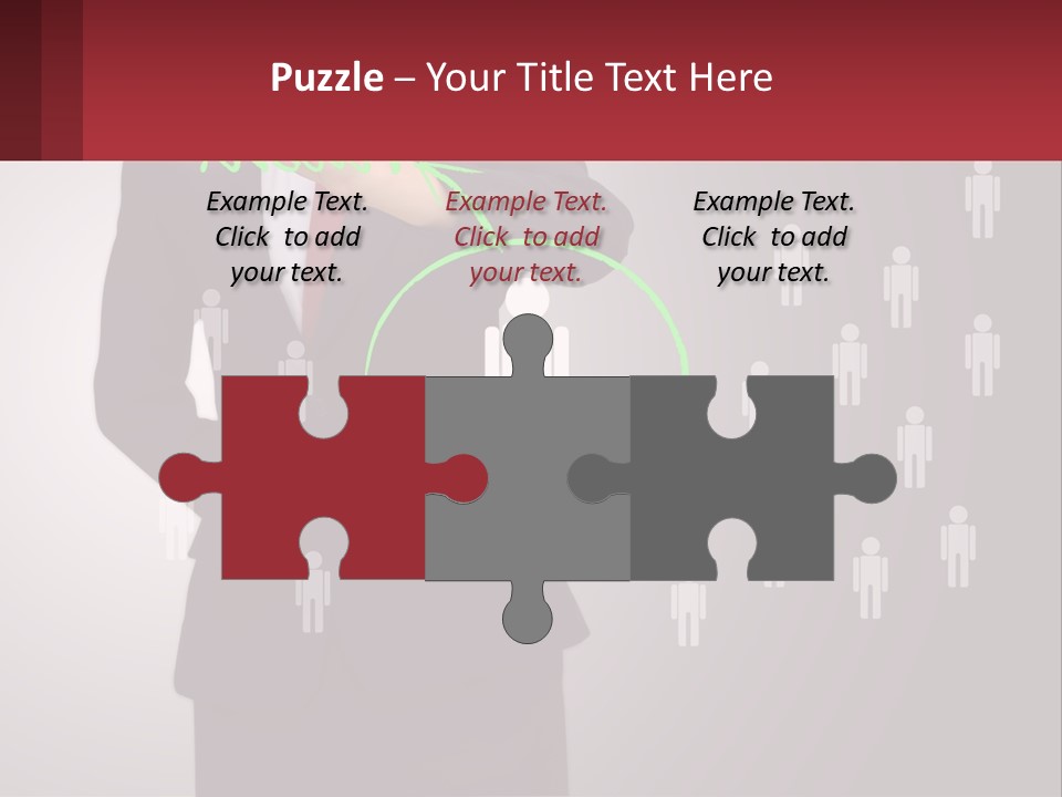 Single Woman Older PowerPoint Template