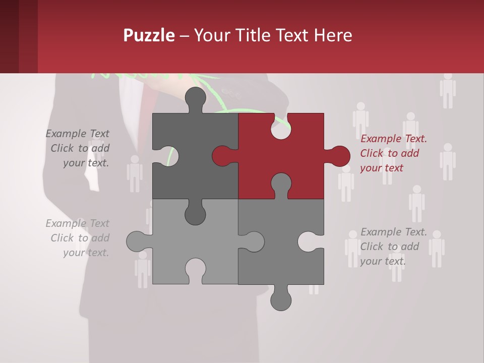 Single Woman Older PowerPoint Template