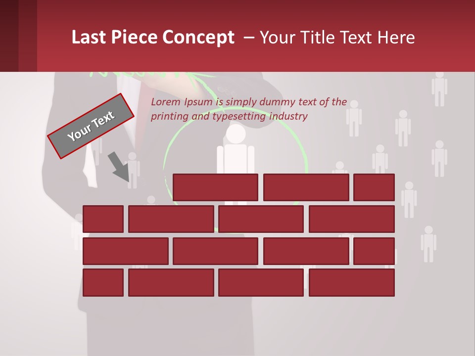 Single Woman Older PowerPoint Template