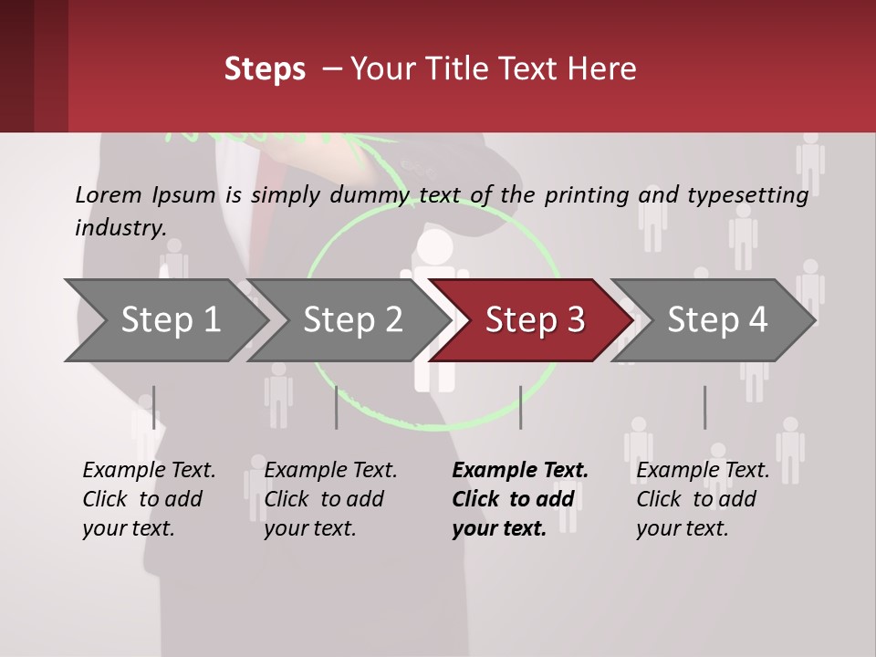 Single Woman Older PowerPoint Template