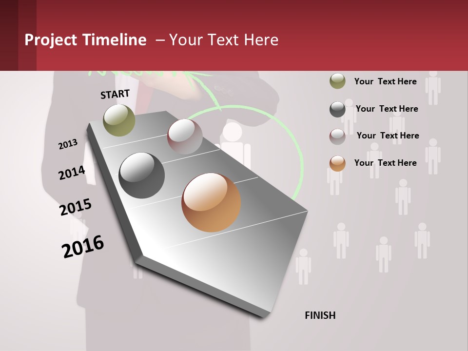 Single Woman Older PowerPoint Template