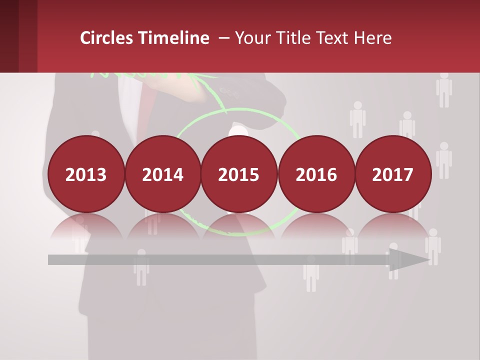 Single Woman Older PowerPoint Template