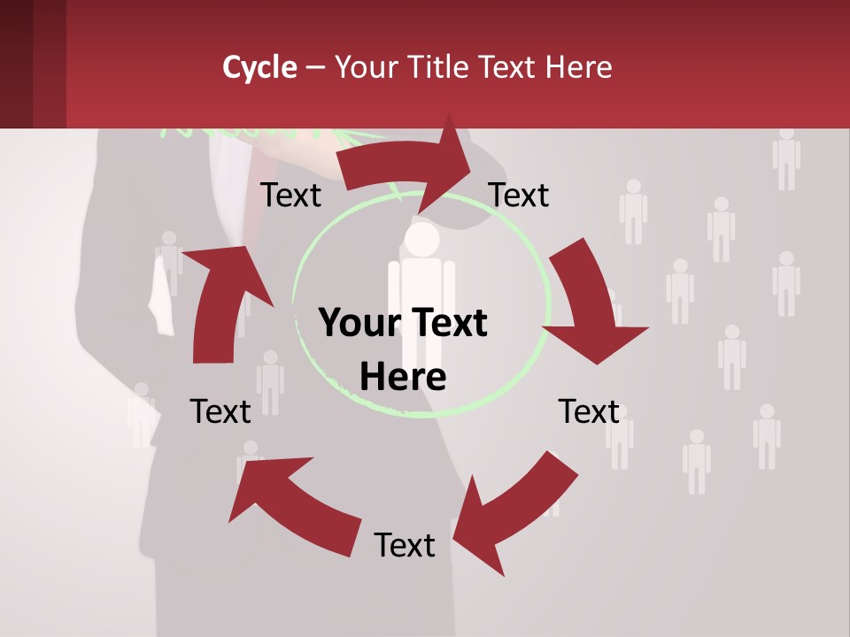 Single Woman Older PowerPoint Template