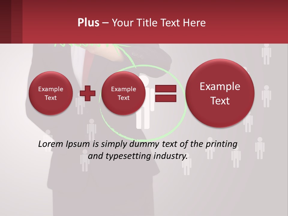 Single Woman Older PowerPoint Template