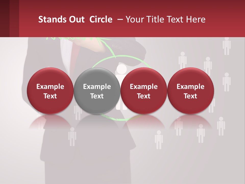 Single Woman Older PowerPoint Template