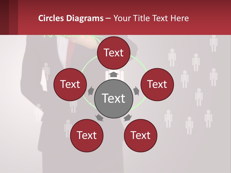 Single Woman Older PowerPoint Template