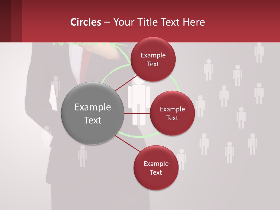 Single Woman Older PowerPoint Template