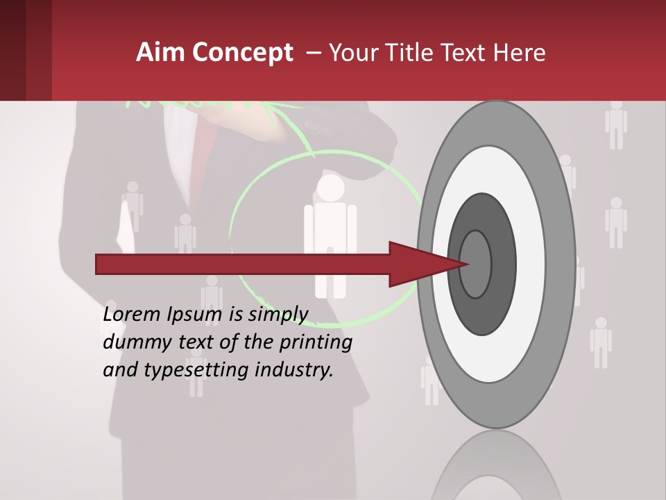 Single Woman Older PowerPoint Template