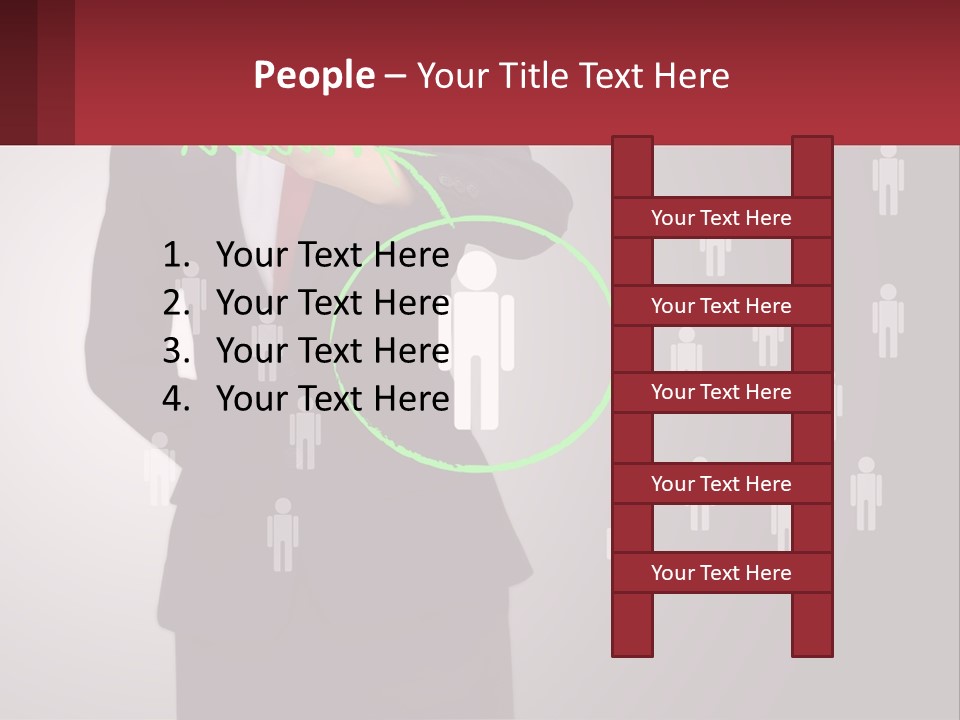 Single Woman Older PowerPoint Template