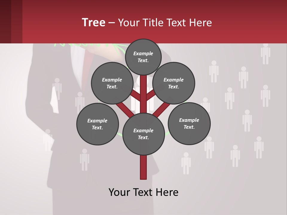 Single Woman Older PowerPoint Template