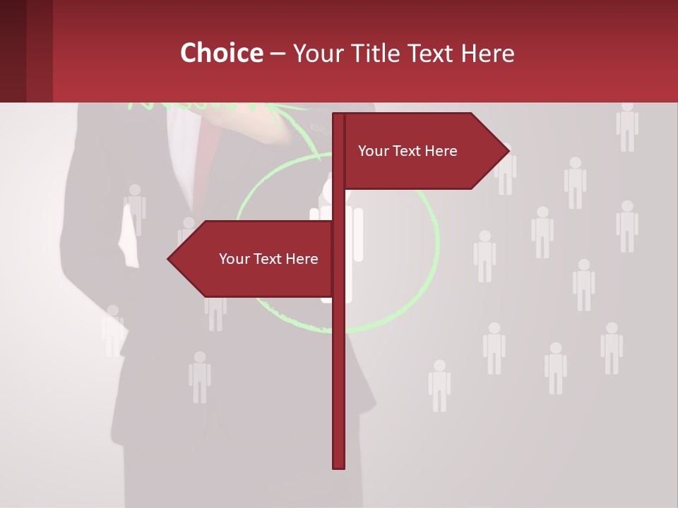 Single Woman Older PowerPoint Template