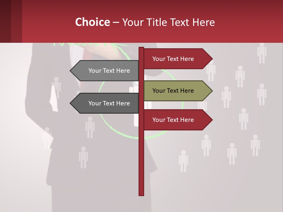 Single Woman Older PowerPoint Template