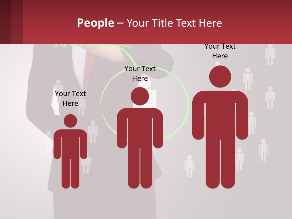 Single Woman Older PowerPoint Template