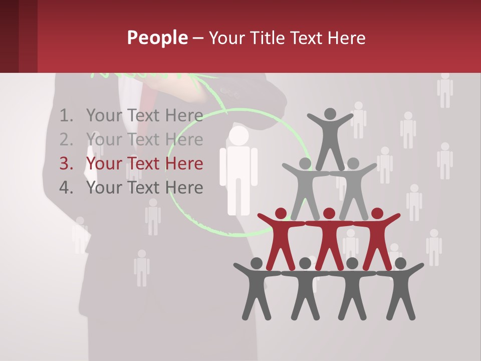 Single Woman Older PowerPoint Template