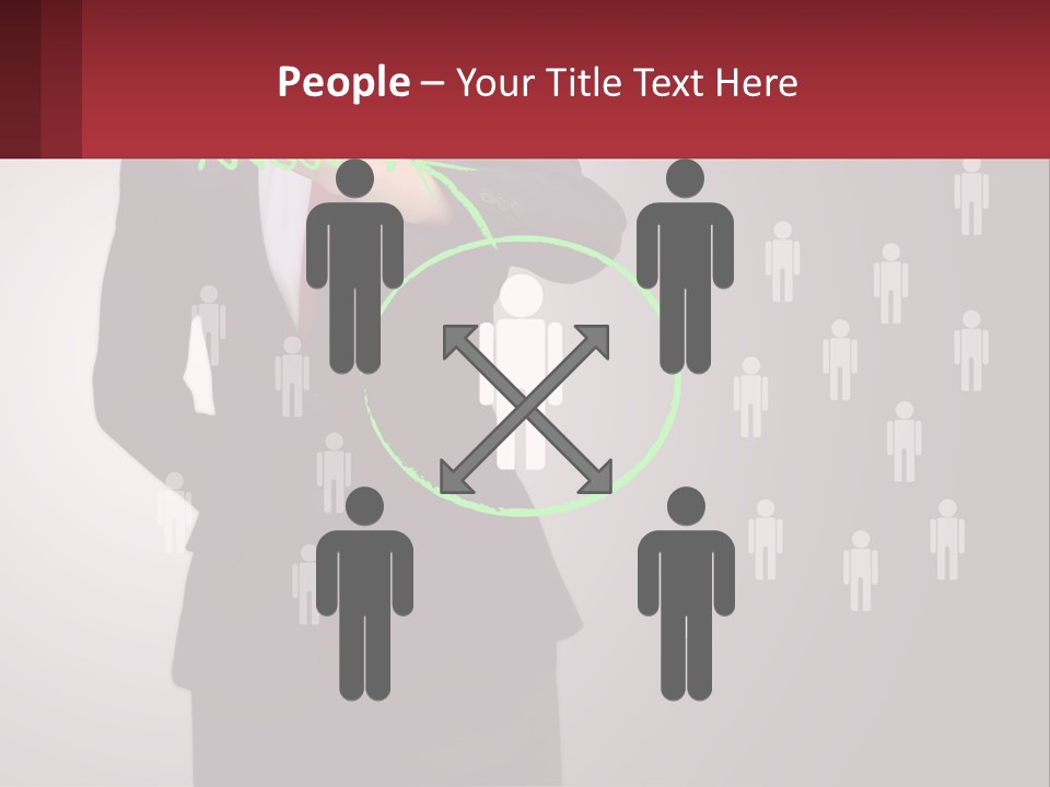 Single Woman Older PowerPoint Template