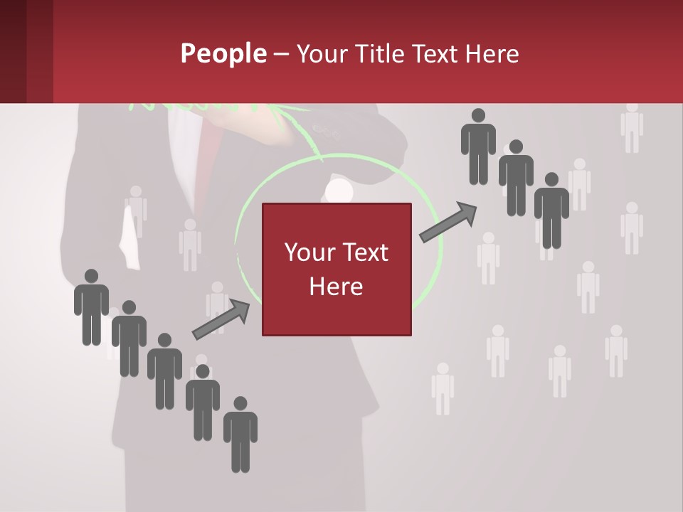 Single Woman Older PowerPoint Template