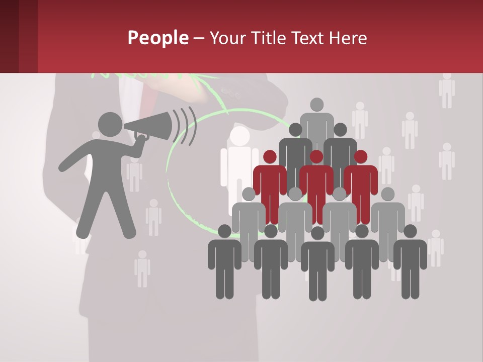 Single Woman Older PowerPoint Template