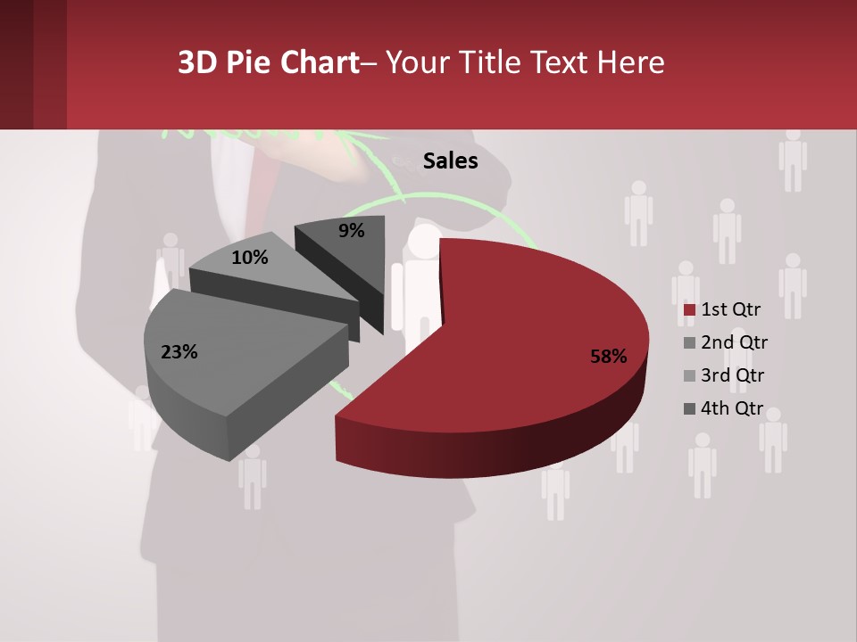 Single Woman Older PowerPoint Template
