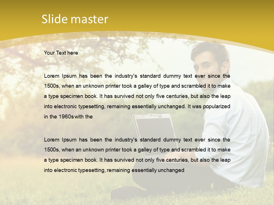 Life Woman Old PowerPoint Template