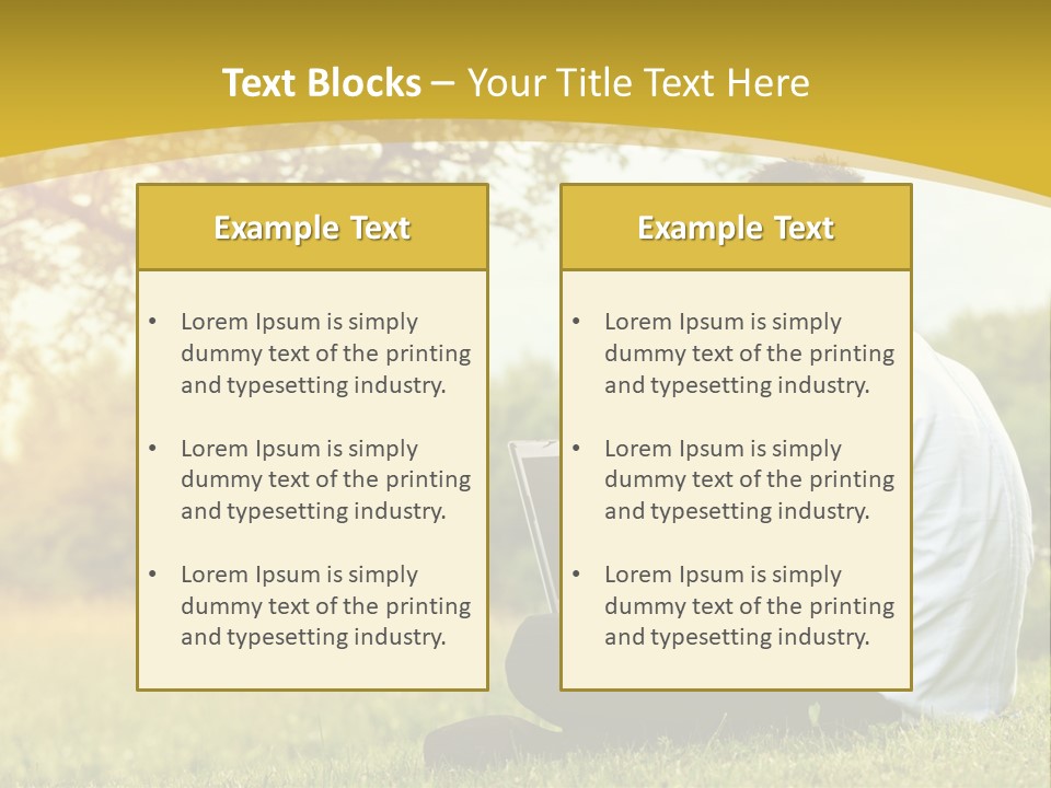 Life Woman Old PowerPoint Template