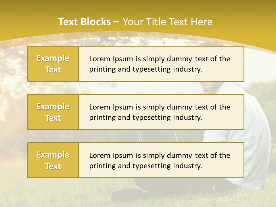 Life Woman Old PowerPoint Template