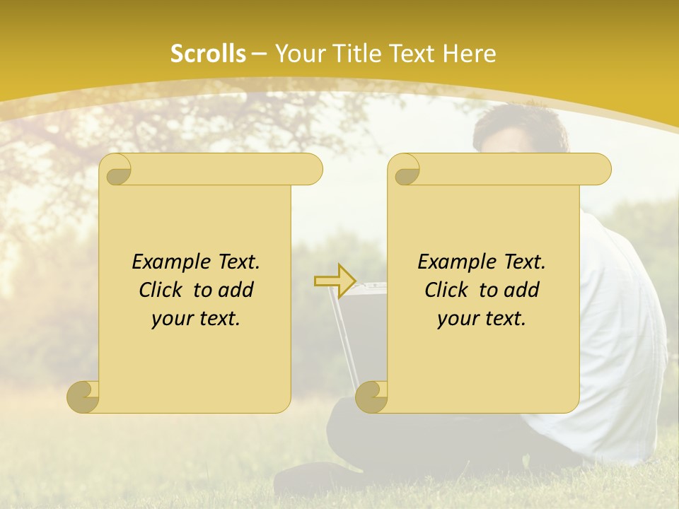 Life Woman Old PowerPoint Template