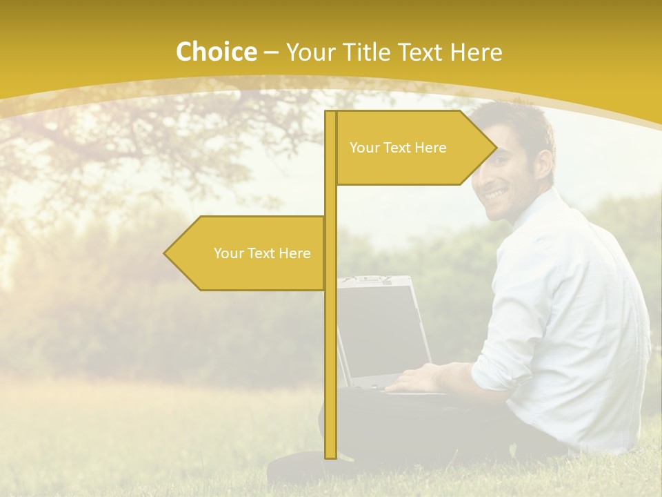 Life Woman Old PowerPoint Template