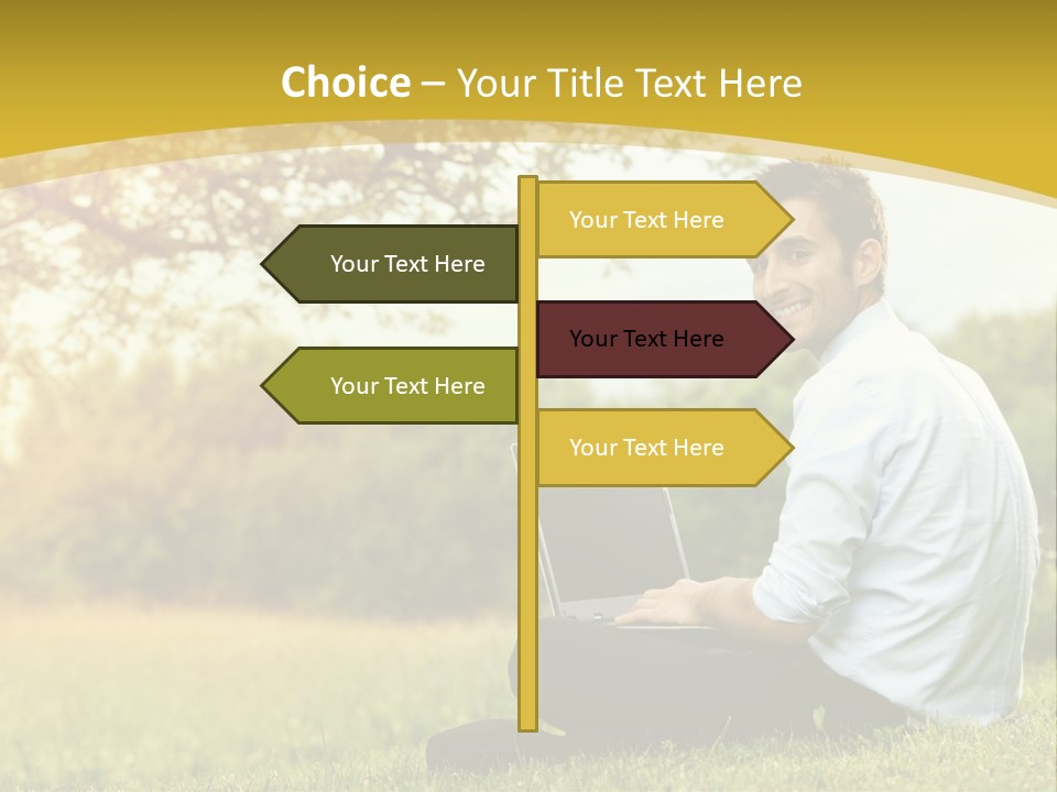 Life Woman Old PowerPoint Template