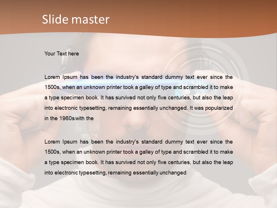 Water Retirement Woman PowerPoint Template