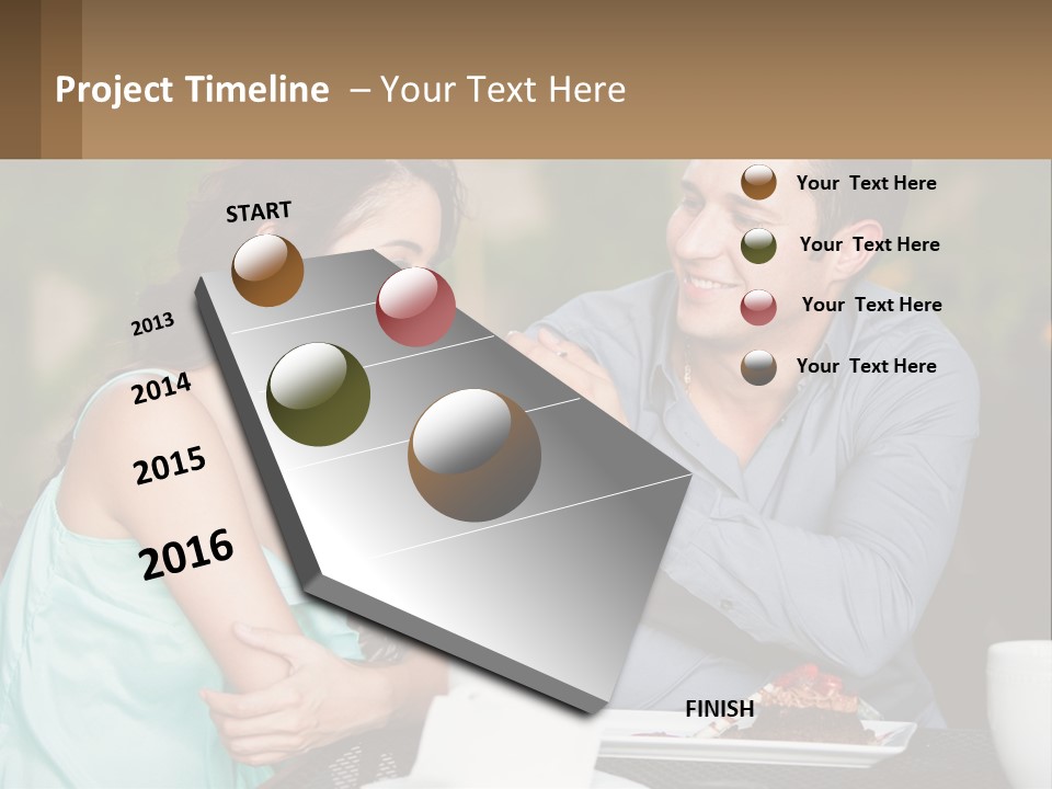 Sea Peaceful Coastal PowerPoint Template