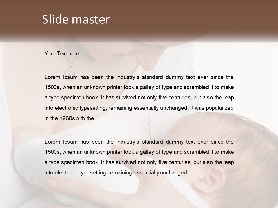 Senior Elderly White PowerPoint Template