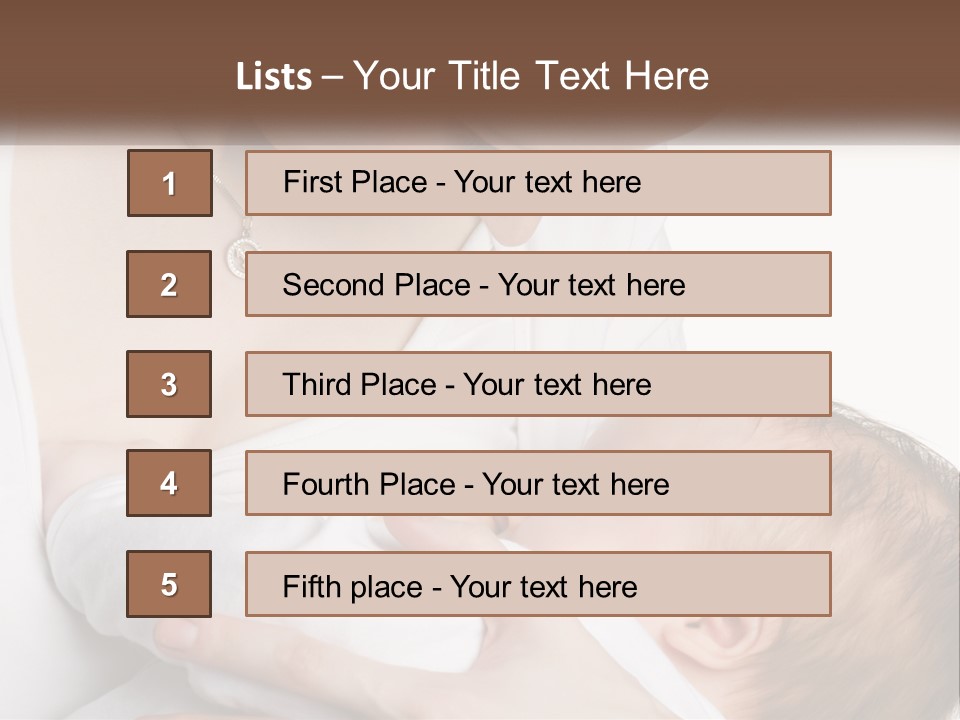 Senior Elderly White PowerPoint Template