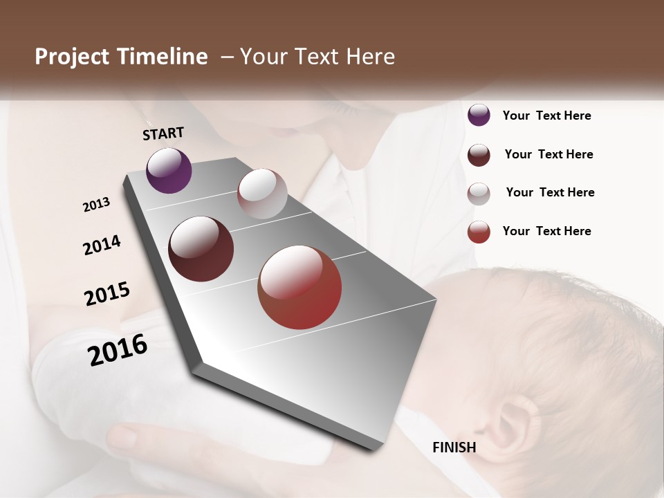 Senior Elderly White PowerPoint Template