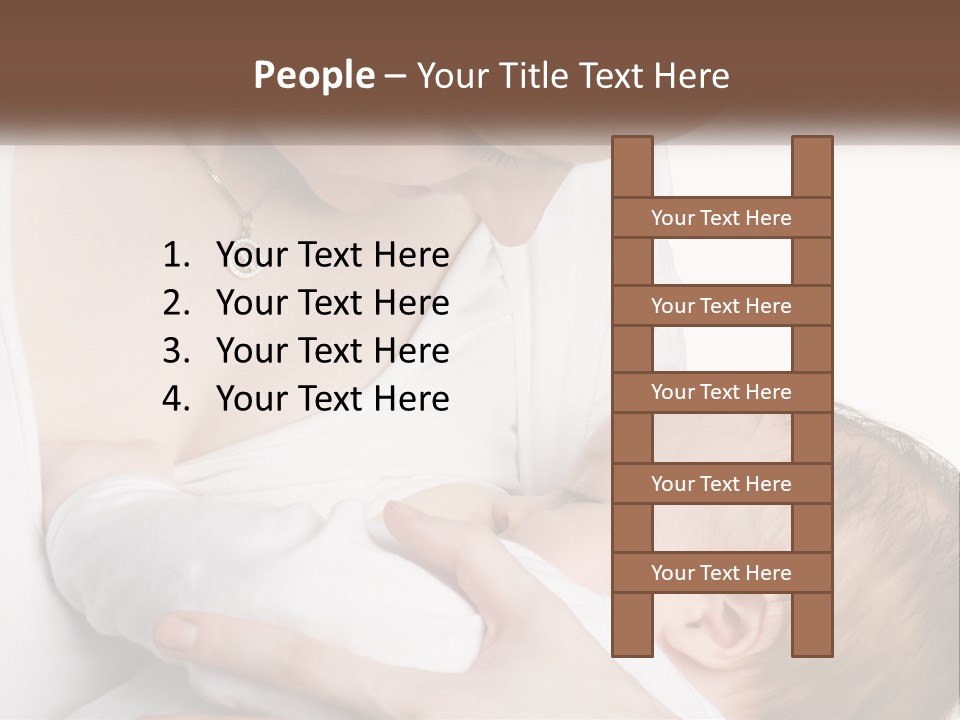Senior Elderly White PowerPoint Template