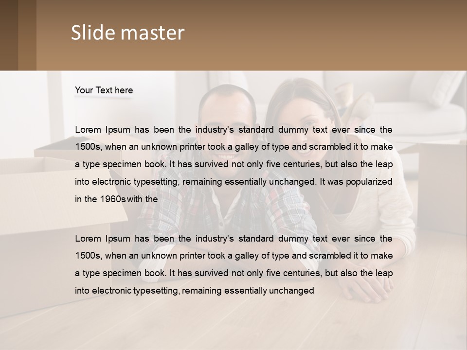 Sea Caucasian Wave PowerPoint Template