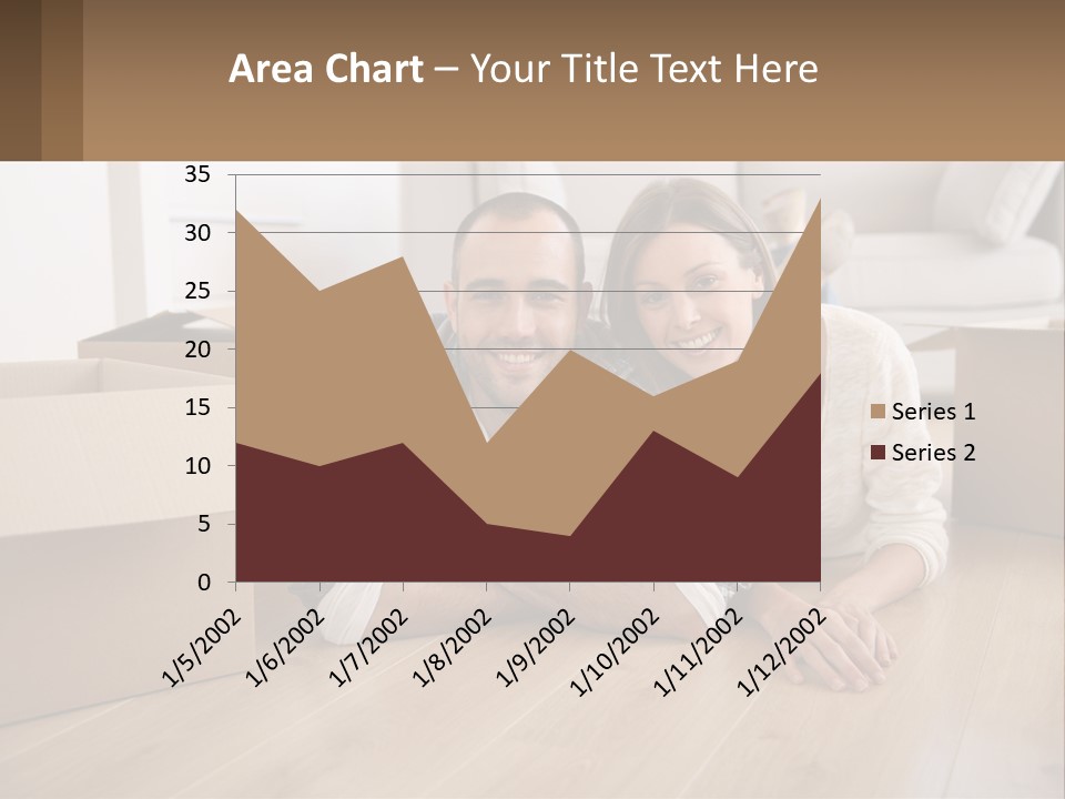 Sea Caucasian Wave PowerPoint Template